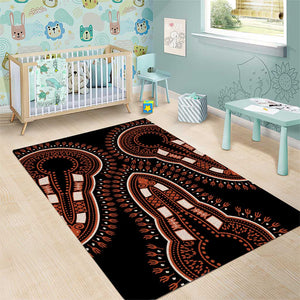 African Dashiki Area Rug Afro Vintage Pattern