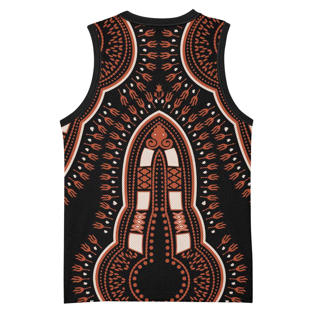 African Dashiki Basketball Jersey Afro Vintage Pattern LT01