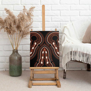 African Dashiki Canvas Wall Art Afro Vintage Pattern