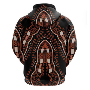 African Dashiki Hoodie Afro Vintage Pattern