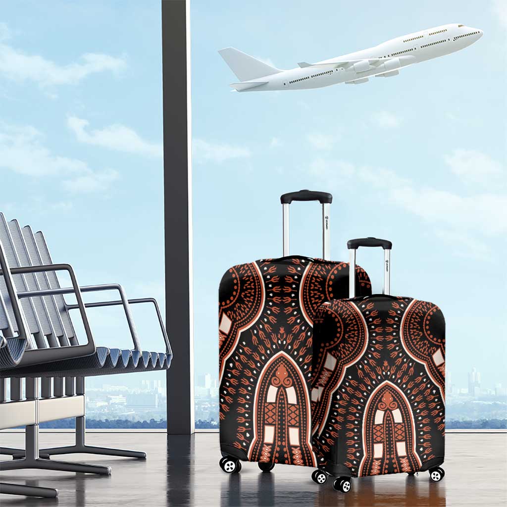 African Dashiki Luggage Cover Afro Vintage Pattern
