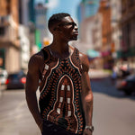 African Dashiki Men Tank Top Afro Vintage Pattern