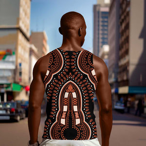 African Dashiki Men Tank Top Afro Vintage Pattern