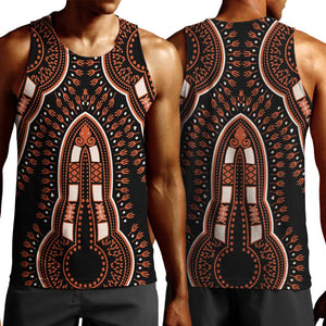 African Dashiki Men Tank Top Afro Vintage Pattern