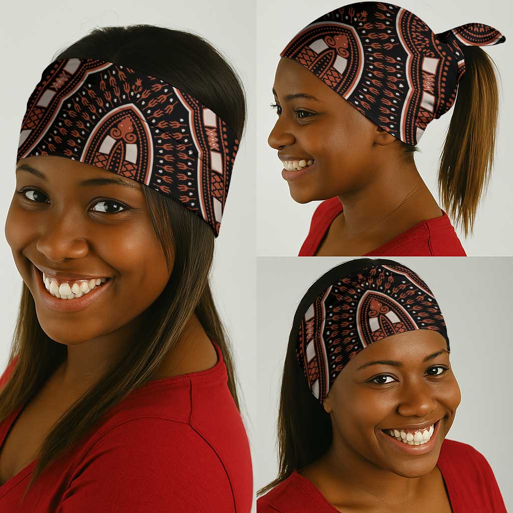 African Dashiki Neck Gaiter Afro Vintage Pattern LT01