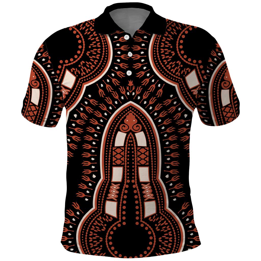 African Dashiki Polo Shirt Afro Vintage Pattern