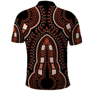 African Dashiki Polo Shirt Afro Vintage Pattern