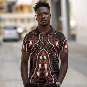 African Dashiki Polo Shirt Afro Vintage Pattern