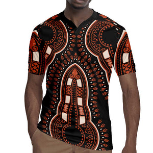 African Dashiki Rugby Jersey Afro Vintage Pattern