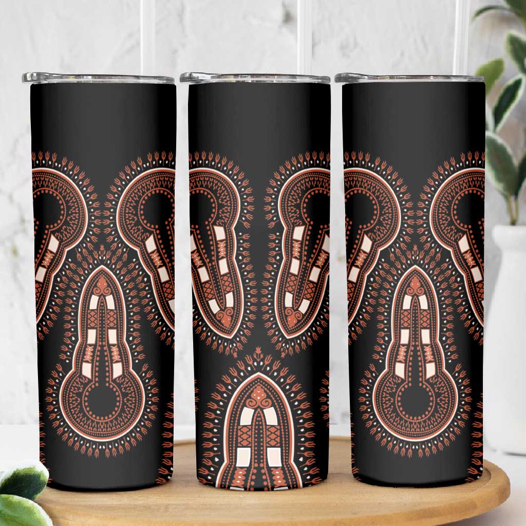 African Dashiki Skinny Tumbler Afro Vintage Pattern