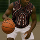 African Dashiki Sleeveless Zip Hoodie Afro Vintage Pattern - African Pride