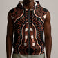 African Dashiki Sleeveless Zip Hoodie Afro Vintage Pattern - African Pride