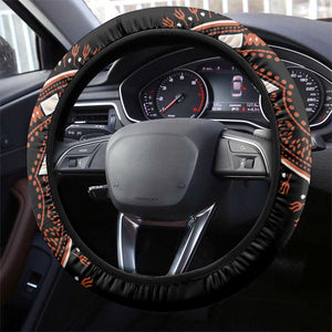 African Dashiki Steering Wheel Cover Afro Vintage Pattern