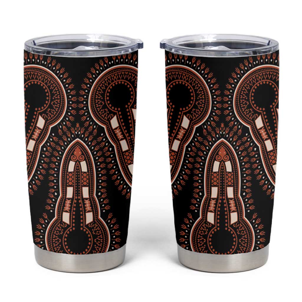 African Dashiki Tumbler Cup Afro Vintage Pattern