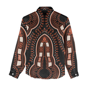 African Dashiki Women Casual Shirt Afro Vintage Pattern