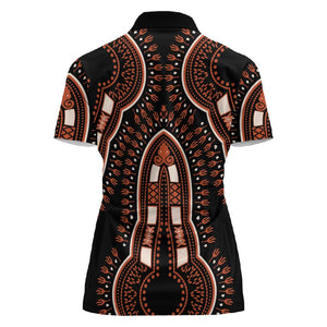 African Dashiki Women Polo Shirt Afro Vintage Pattern