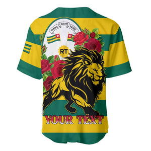 Togo Independence Day Baseball Jersey Lion With Rosa Flag Style