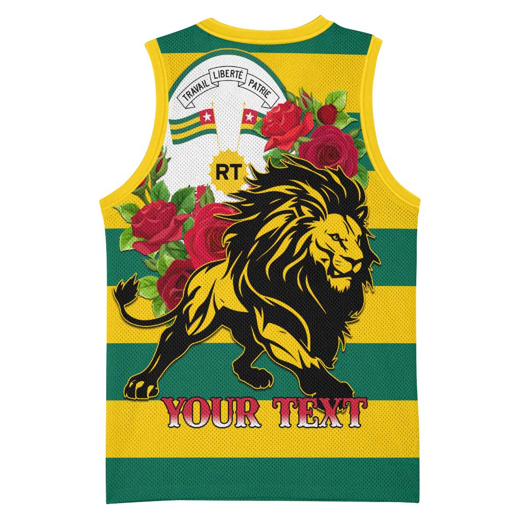 Togo Independence Day Basketball Jersey Lion With Rosa Flag Style LT01