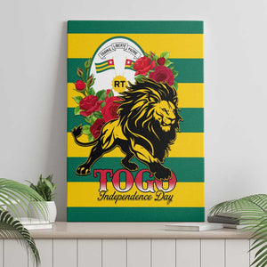 Togo Independence Day Canvas Wall Art Lion With Rosa Flag Style