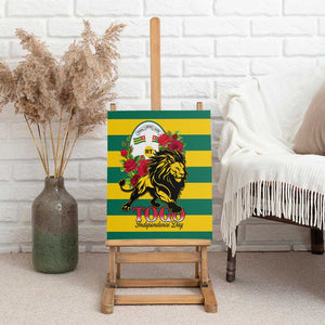 Togo Independence Day Canvas Wall Art Lion With Rosa Flag Style