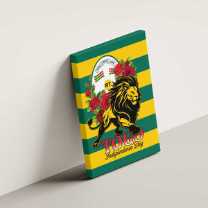 Togo Independence Day Canvas Wall Art Lion With Rosa Flag Style