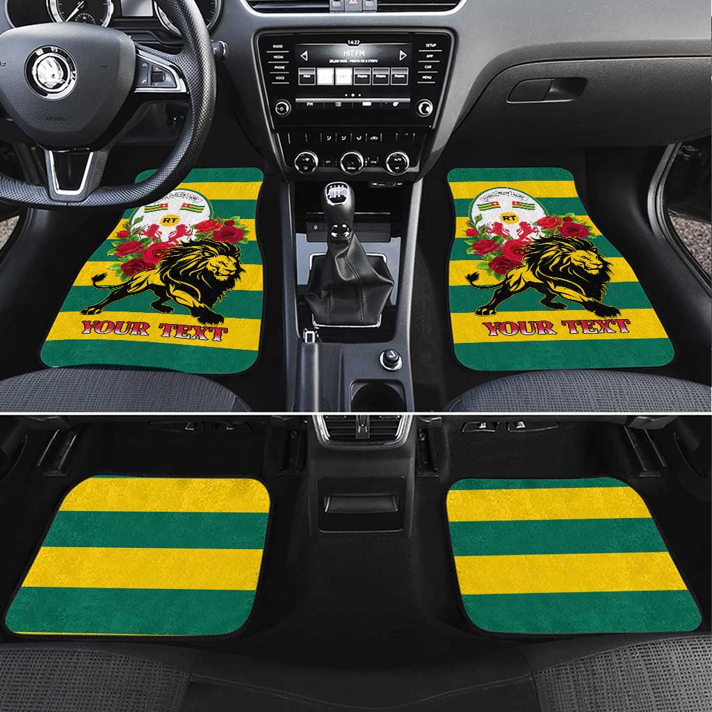 Togo Independence Day Car Mats Lion With Rosa Flag Style