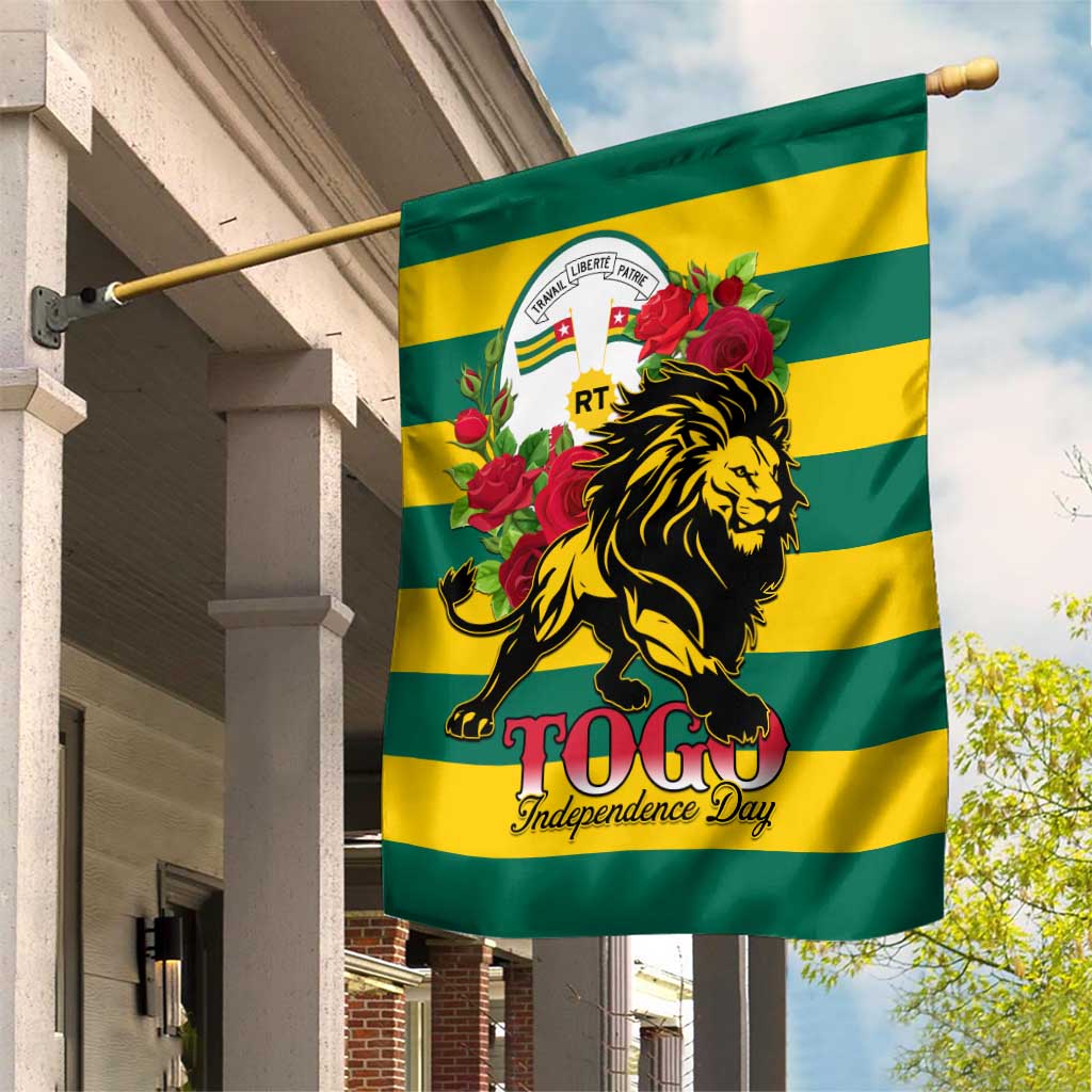 Togo Independence Day Garden Flag Lion With Rosa Flag Style