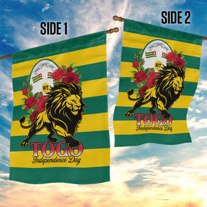 Togo Independence Day Garden Flag Lion With Rosa Flag Style