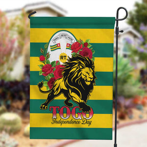 Togo Independence Day Garden Flag Lion With Rosa Flag Style