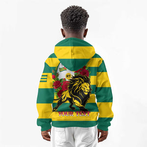 Togo Independence Day Kid Hoodie Lion With Rosa Flag Style