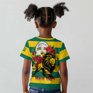 Togo Independence Day Kid T shirt Lion With Rosa Flag Style