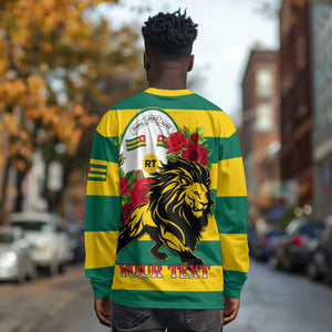 Togo Independence Day Long Sleeve Shirt Lion With Rosa Flag Style LT01