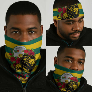 Togo Independence Day Neck Gaiter Lion Rosa Flag Style LT01