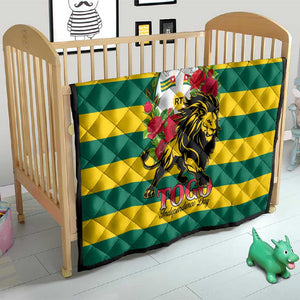 Togo Independence Day Quilt Lion With Rosa Flag Style