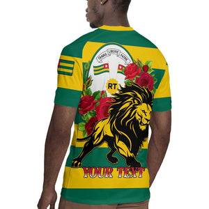 Togo Independence Day Rugby Jersey Lion With Rosa Flag Style