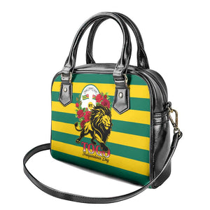 Togo Independence Day Shoulder Handbag Lion With Rosa Flag Style