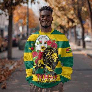 Togo Independence Day Sweatshirt Lion With Rosa Flag Style