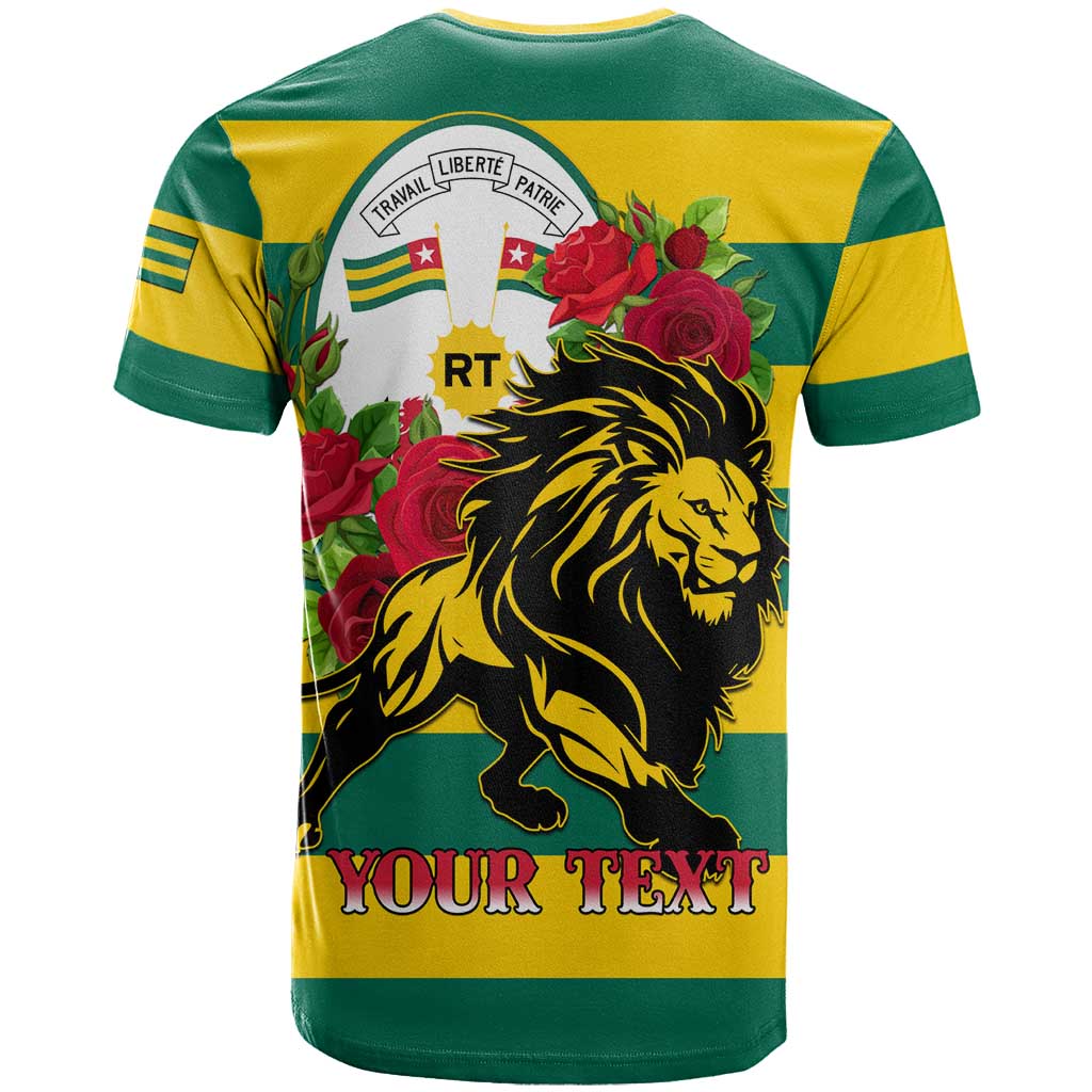 Togo Independence Day T shirt Lion With Rosa Flag Style