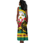 Togo Independence Day Tank Maxi Dress Lion With Rosa Flag Style