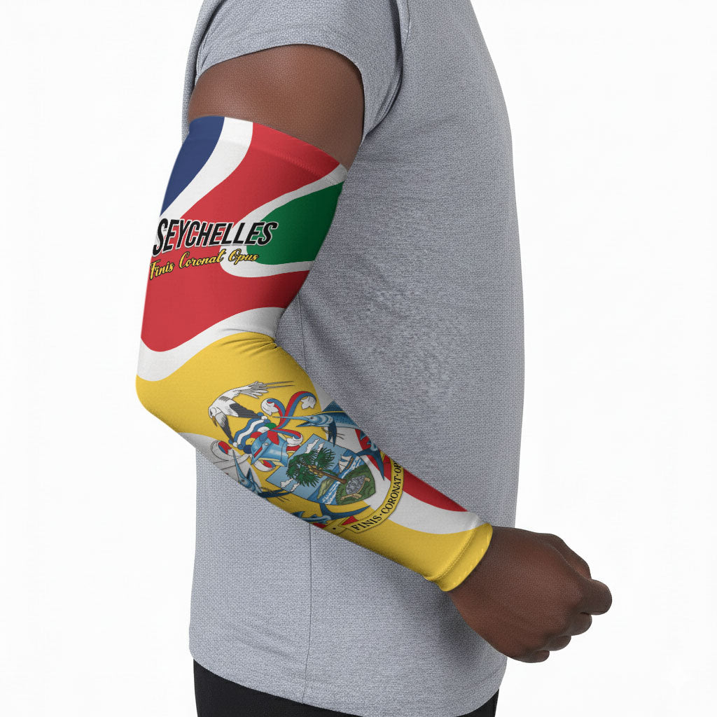 Personalized Seychelles Arm Sleeves Finis Coronat Opus