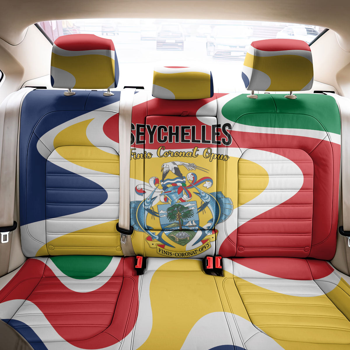 Seychelles Back Car Seat Cover Finis Coronat Opus