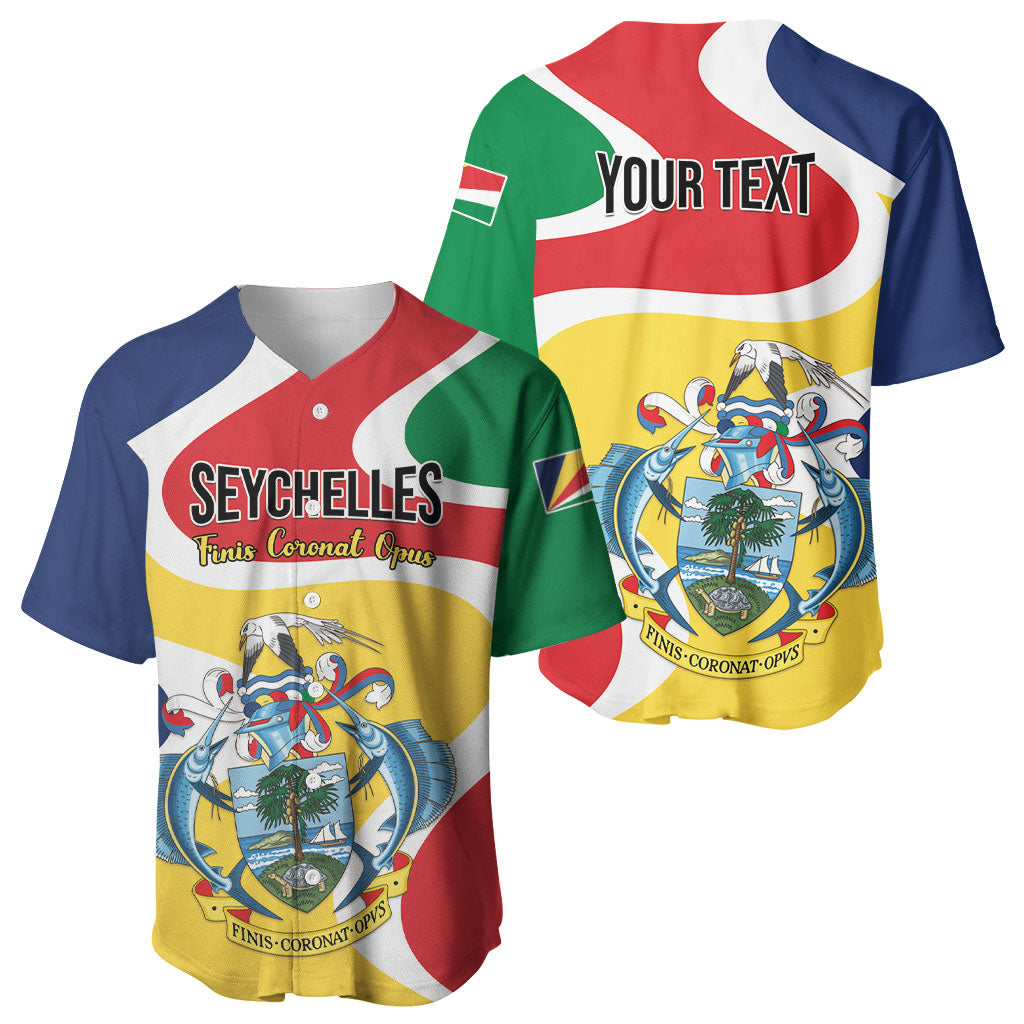 Personalized Seychelles Baseball Jersey Finis Coronat Opus