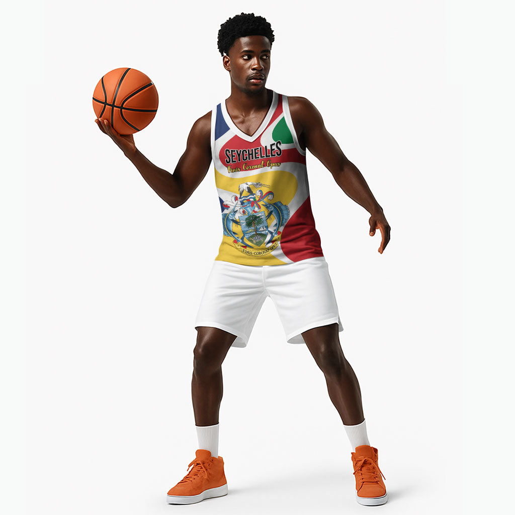 Personalized Seychelles Basketball Jersey Finis Coronat Opus