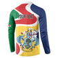 Personalized Seychelles Button Sweatshirt Finis Coronat Opus