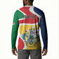 Personalized Seychelles Button Sweatshirt Finis Coronat Opus