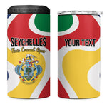 Personalized Seychelles 4 in 1 Can Cooler Tumbler Finis Coronat Opus