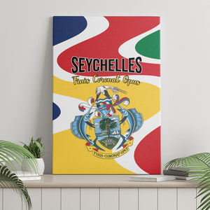 Seychelles Canvas Wall Art Finis Coronat Opus
