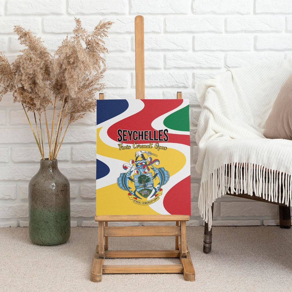 Seychelles Canvas Wall Art Finis Coronat Opus