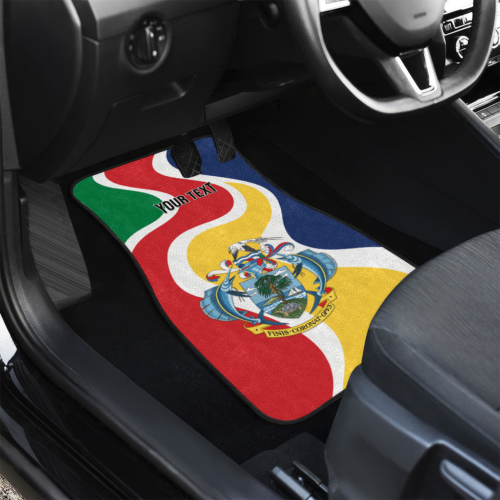 Personalized Seychelles Car Mats Finis Coronat Opus