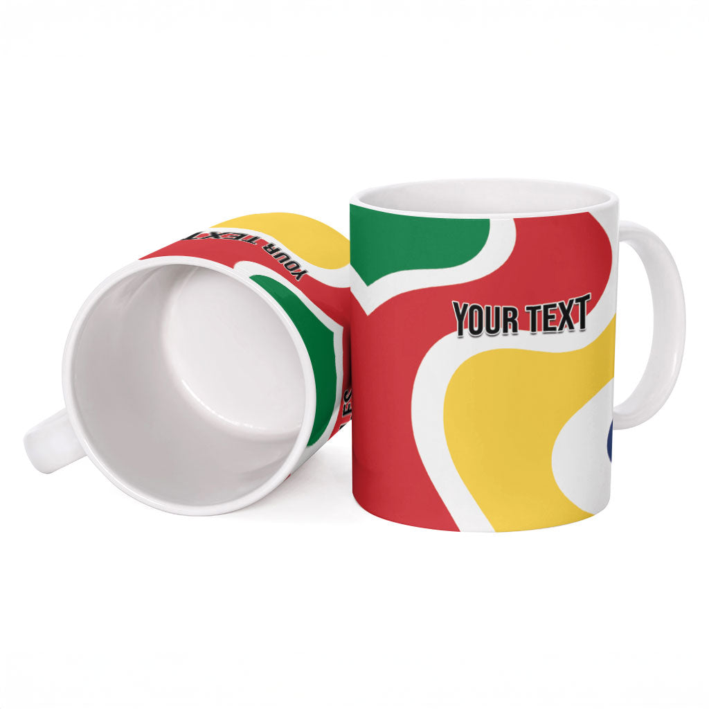Personalized Seychelles Ceramic Mug Finis Coronat Opus